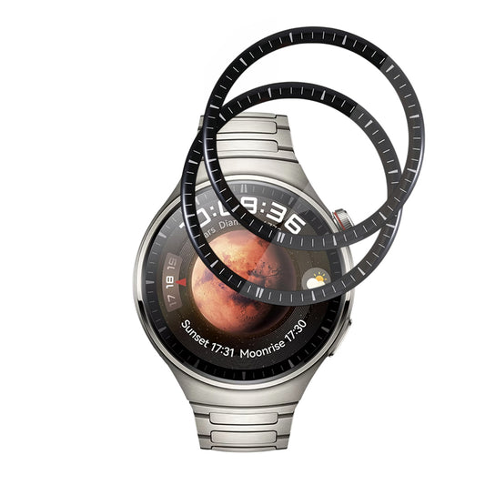 Zaščitna folija Techsuit Nano Flex za Huawei Watch 4 Pro, Set 2 kosa, Plastika, Črna