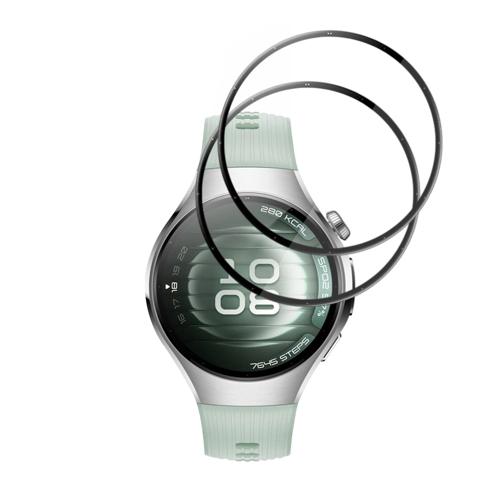 Zaščitna folija Techsuit Nano Flex za Huawei Watch 5 42mm, Set 2 kosa, Plastika, Črna