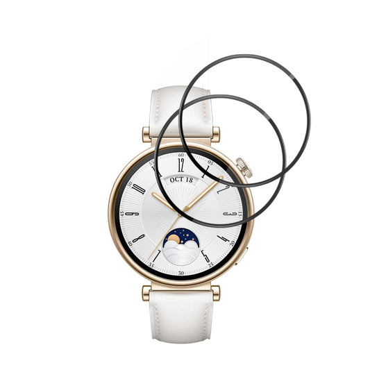 Zaščitna folija Techsuit Nano Flex za Huawei Watch GT 4 41mm, Set 2 kosa, Plastika, Črna