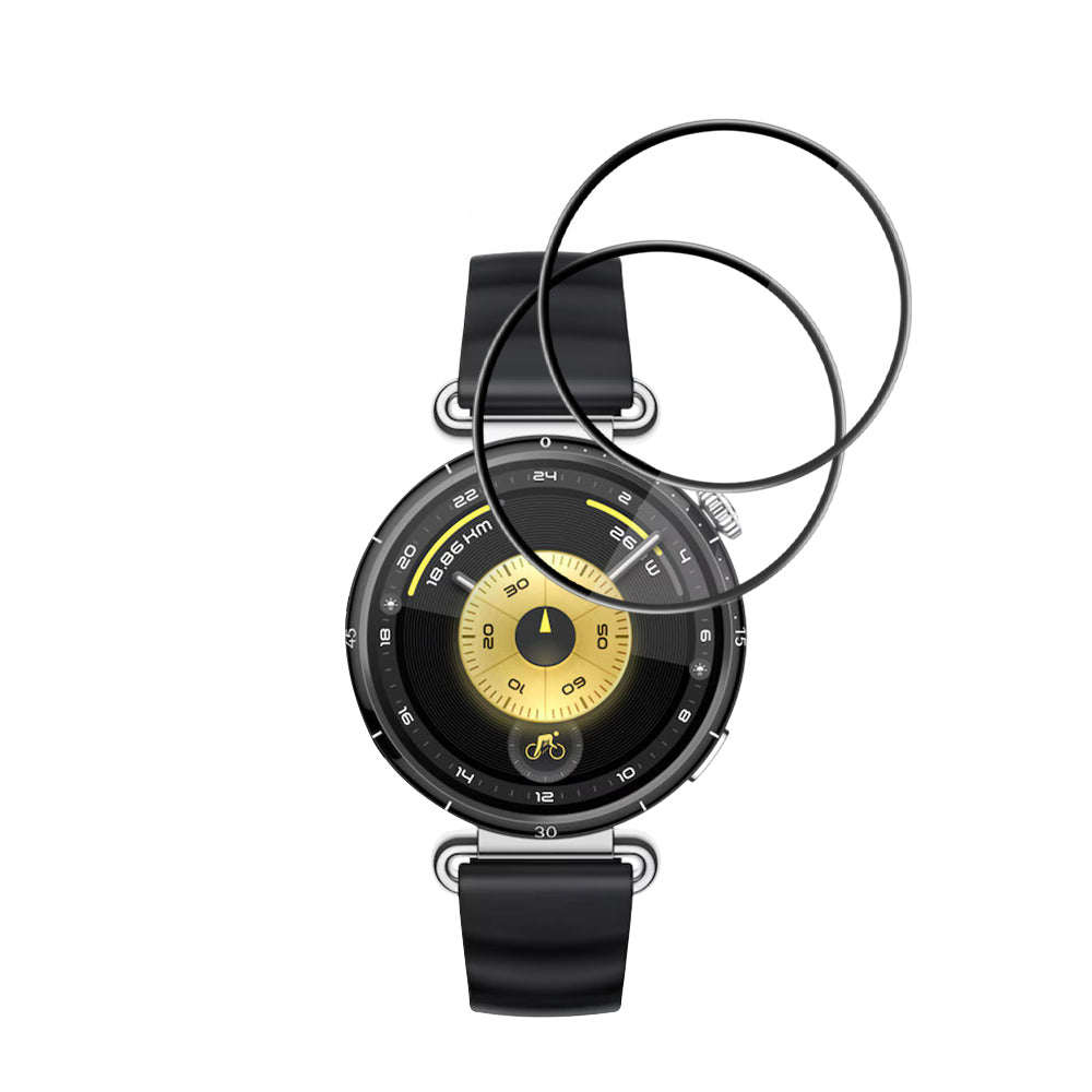 Zaščitna folija Techsuit Nano Flex za Huawei Watch GT 6 41mm, Set 2 kosa, Plastika, Črna
