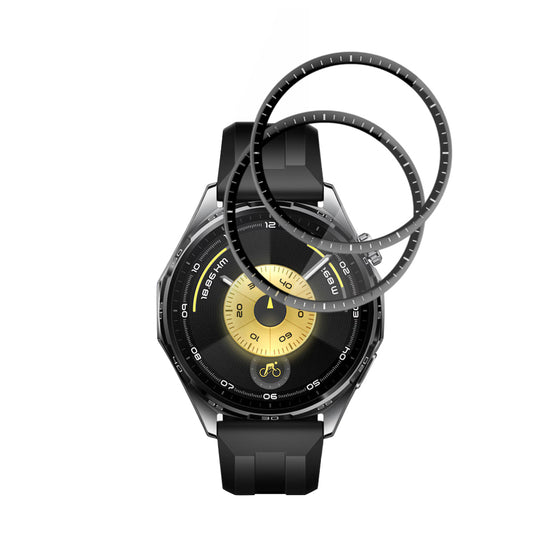Zaščitna folija Techsuit Nano Flex za Huawei Watch GT 6 46mm, Set 2 kosa, Plastika, Črna