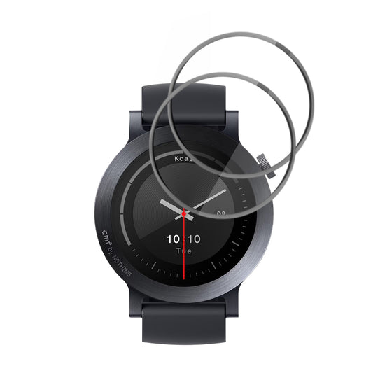 Zaščitna folija Techsuit Nano Flex za Nothing CMF Watch 3 Pro, Set 2 kosa, Plastika, Črna