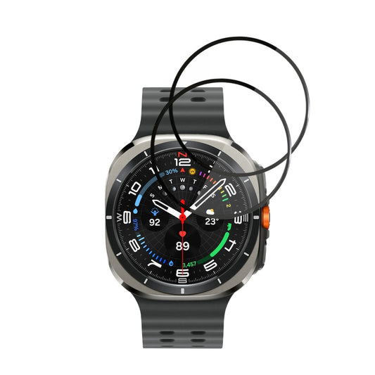 Zaščitna folija Techsuit Nano Flex za Samsung Galaxy Watch Ultra, Set 2 kosa, Plastika, Črna