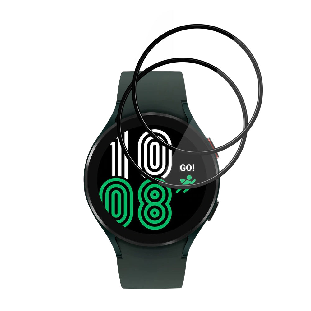 Zaščitna folija Techsuit Nano Flex za Samsung Galaxy Watch4 44mm, Set 2 kosa, Plastika, Črna