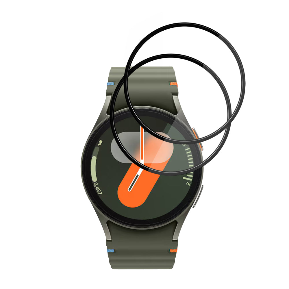 Zaščitna folija Techsuit Nano Flex za Samsung Galaxy Watch7 40mm, Set 2 kosa, Plastika, Črna