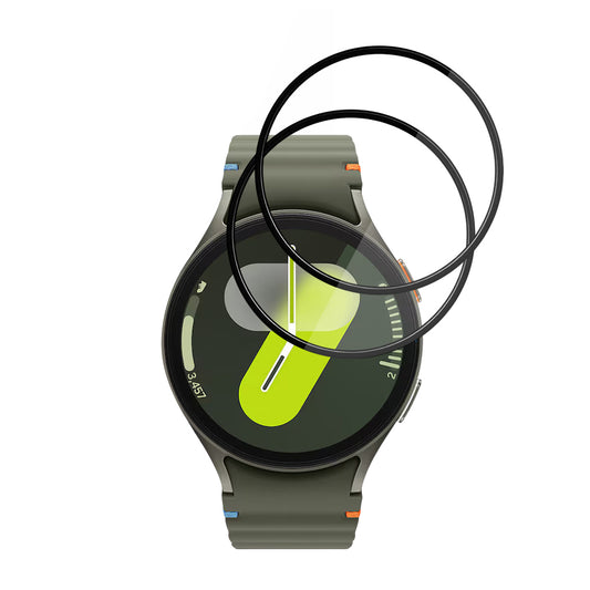 Zaščitna folija Techsuit Nano Flex za Samsung Galaxy Watch7 44mm, Set 2 kosa, Plastika, Črna