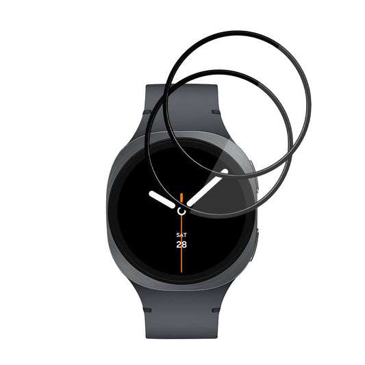 Zaščitna folija Techsuit Nano Flex za Samsung Galaxy Watch8 40mm, Set 2 kosa, Plastika, Črna
