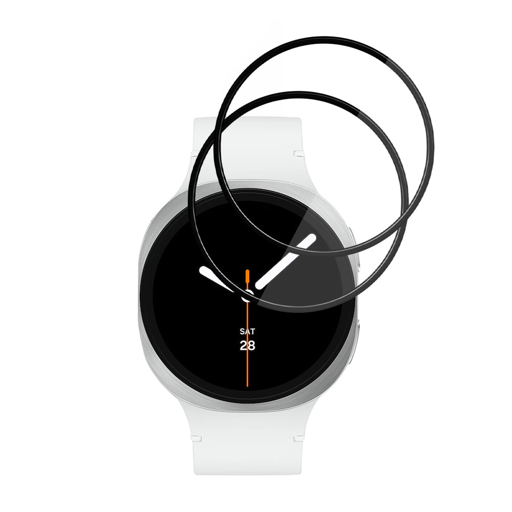 Zaščitna folija Techsuit Nano Flex za Samsung Galaxy Watch8 44mm, Set 2 kosa, Plastika, Črna