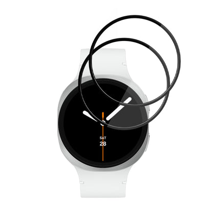 Zaščitna folija Techsuit Nano Flex za Samsung Galaxy Watch8 44mm, Set 2 kosa, Plastika, Črna