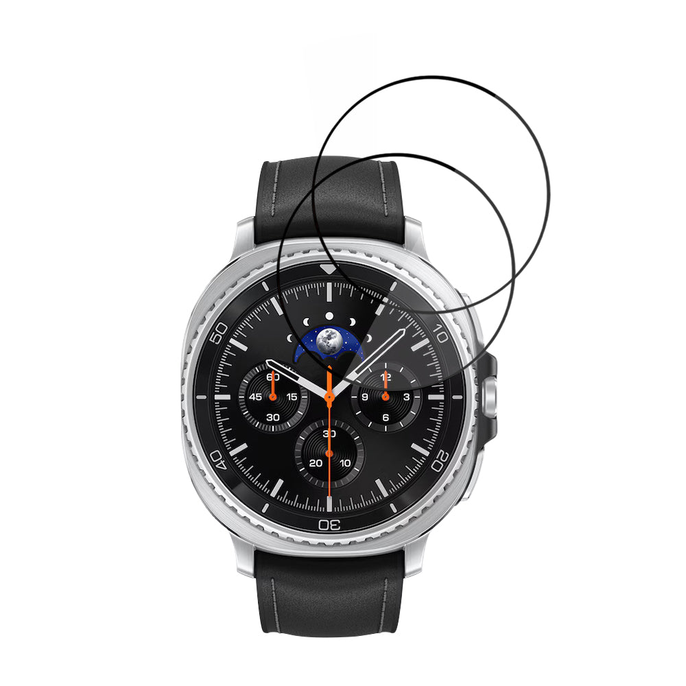 Zaščitna folija Techsuit Nano Flex za Samsung Galaxy Watch8 Classic, Set 2 kosa, Plastika, Črna