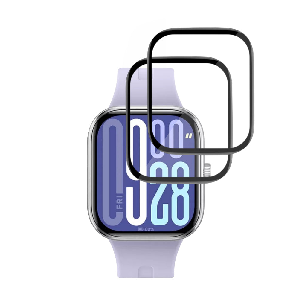Zaščitna folija Techsuit Nano Flex za Xiaomi Redmi Watch 5, Set 2 kosa, Plastika, Črna