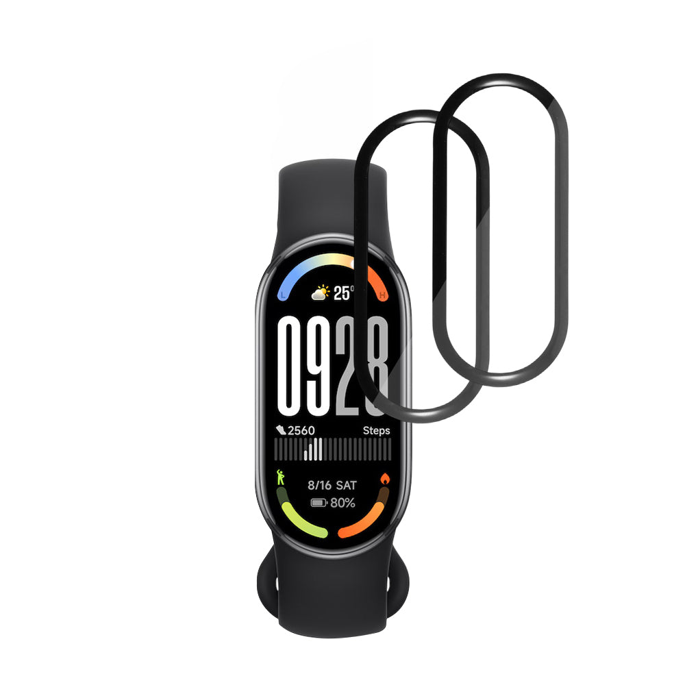 Zaščitna folija Techsuit Nano Flex za Xiaomi Smart Band 10, Set 2 kosa, Plastika, Črna