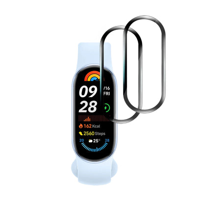 Zaščitna folija Techsuit Nano Flex za Xiaomi Smart Band 9, Set 2 kosa, Plastika, Črna