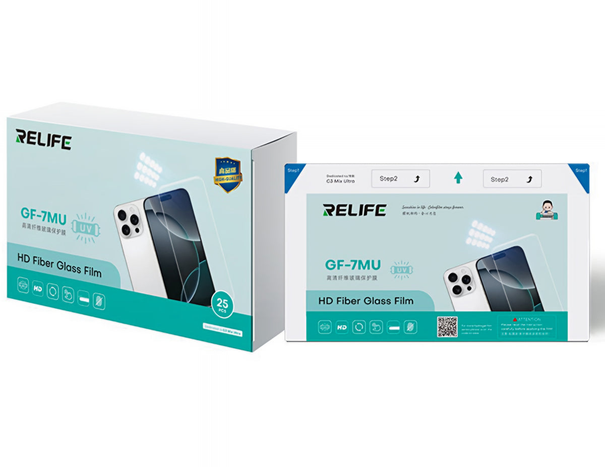 Prožna steklena folija z vlakni Relife GF-7MU za UV vakuumski laminator Sunshine C3 Mix Ultra, 120 mm x 210 mm, komplet 25 kosov