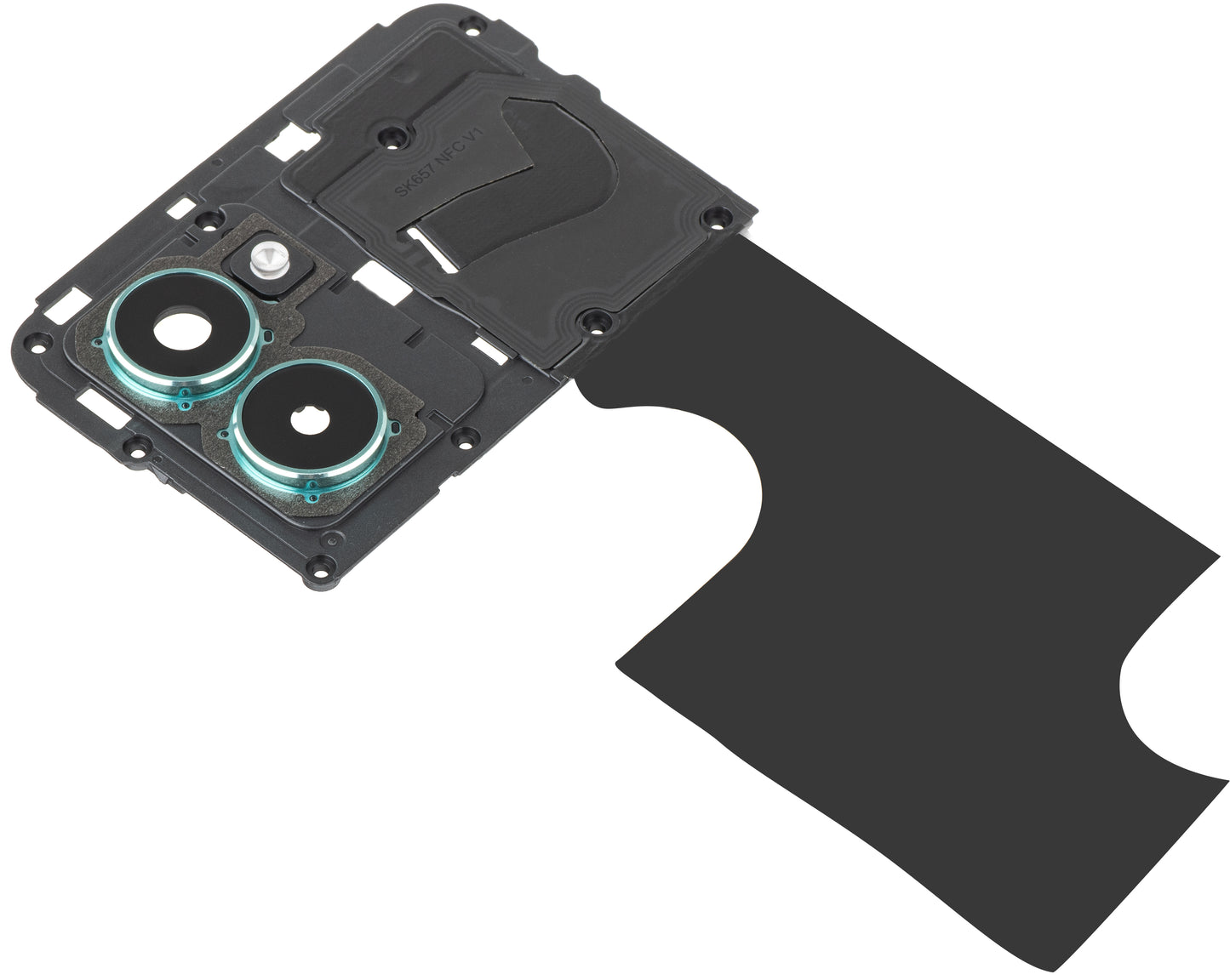 Zadnje steklo kamere - Blitz - Notranji okvir HMD Pulse Pro, z okvirjem, Zeleno (Glacier Green), Service Pack 286954440