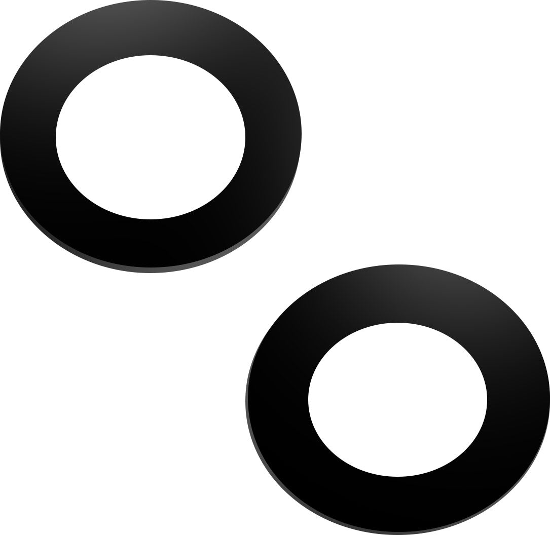 Steklo za zadnjo kamero Apple iPhone 14, z okvirjem, črno