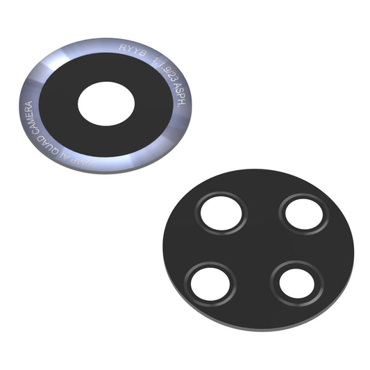 Steklo za zadnjo kamero Huawei nova 9, širokokotno + ultra širokokotno + makro + globinsko, črno