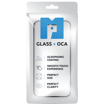 Screen Glass + OCA MP compatible with Apple iPhone 12 / 12 Pro, Black