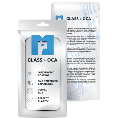 Screen Glass + OCA MP compatible with Apple iPhone 16 Pro Max, Black