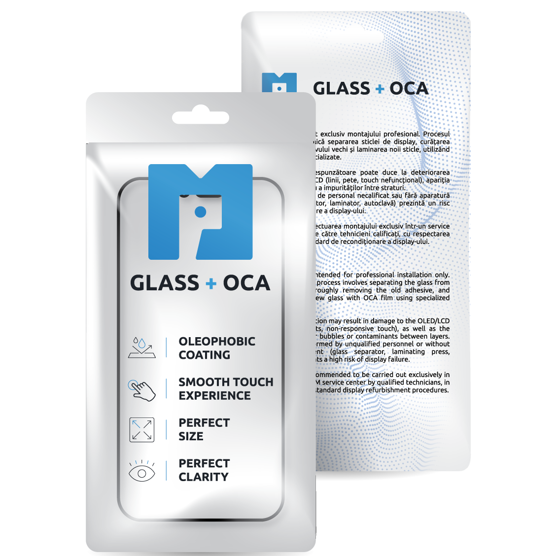 Screen Glass + OCA MP compatible with Samsung Galaxy S24+ S926, Black