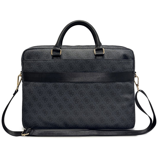 Torba Guess 4G Round Classic Logo za prenosnik 16 palcev, črna