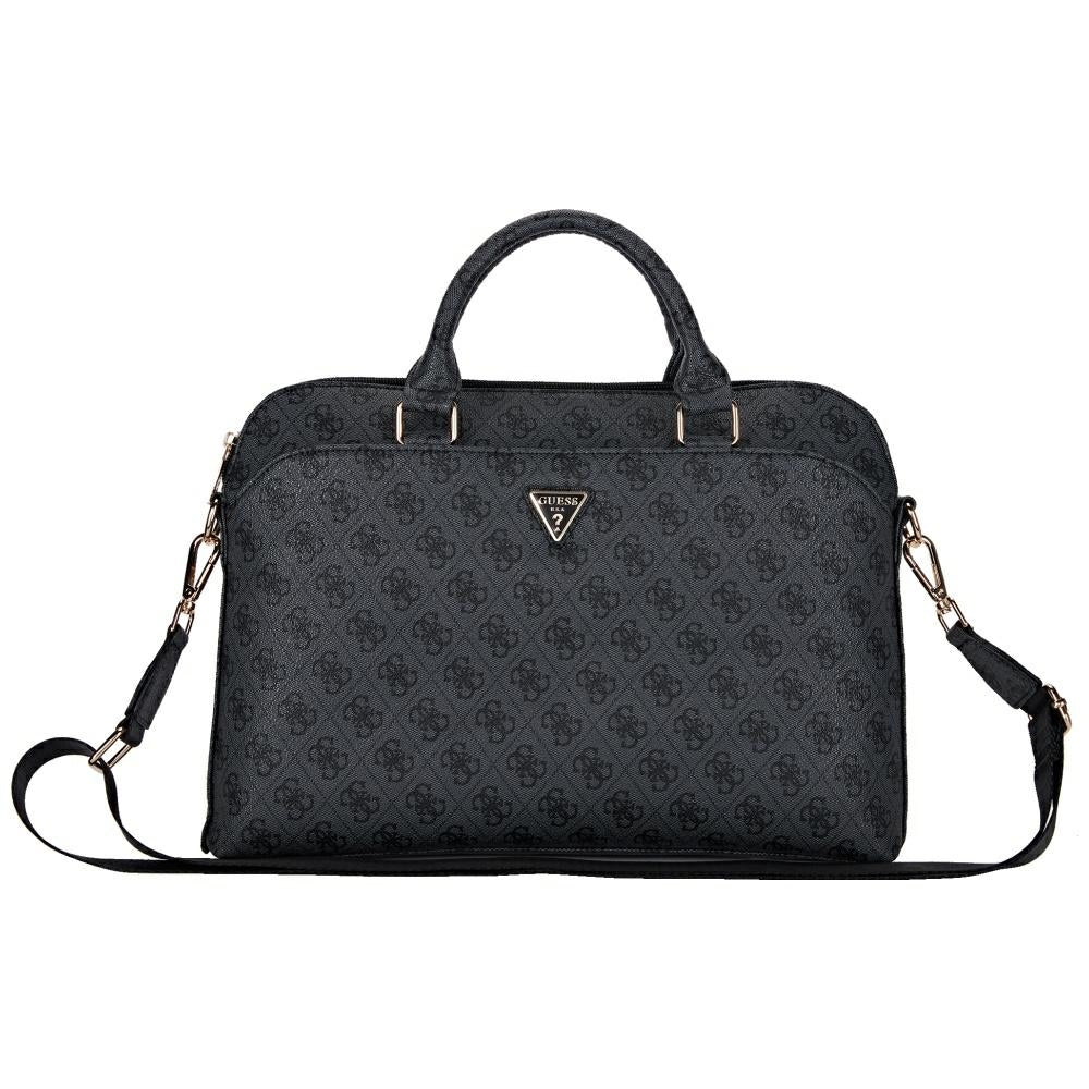 Torba Guess 4G Triangle Logo za prenosnik 15inch, črna