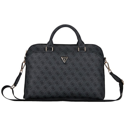 Torba Guess 4G Triangle Logo za prenosnik 15inch, črna