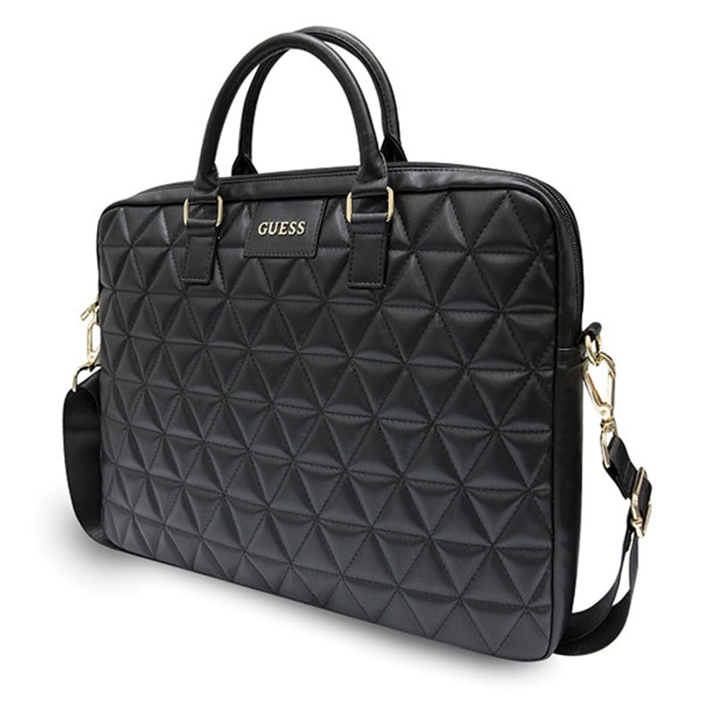 Torba Guess Quilted za prenosnik 15inch, črna