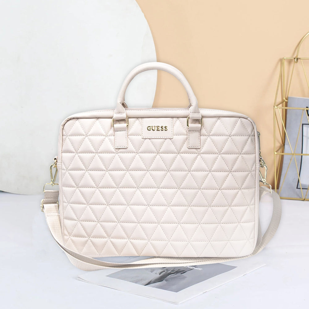 Torba Guess Quilted za prenosnik 15inch, črna