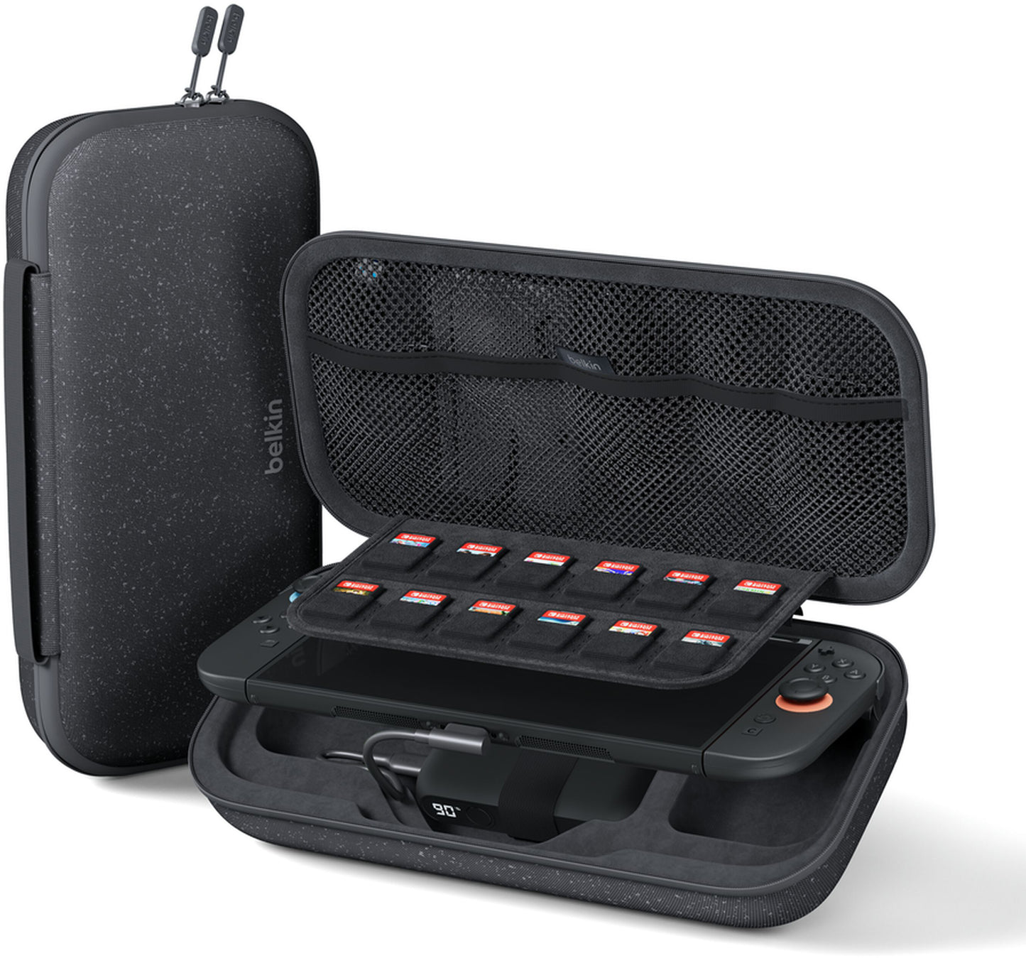 Zaščitna torbica Belkin Charging za konzolo Nintendo Switch 2 / Switch / Switch OLED, siva ENA001hqCH-V2