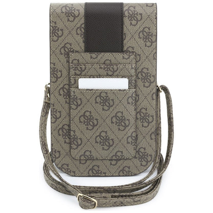 Univerzalna torbica za telefon, Guess, 4G Classic Logo Stripe, rjava