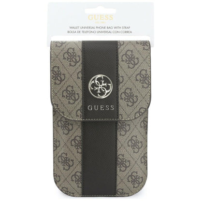 Univerzalna torbica za telefon, Guess, 4G Classic Logo Stripe, rjava