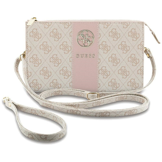 Univerzalna torbica za telefon, Guess, 4G Round Classic Logo Stripe, roza
