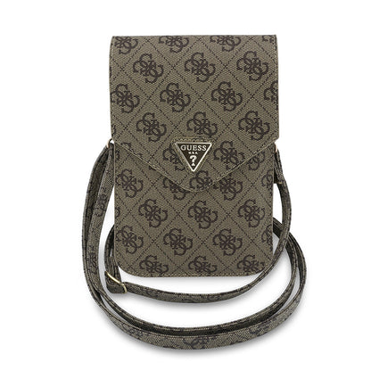 Univerzalna torbica za telefon, Guess, Fliptok Triangle 4G, rjava