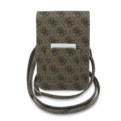 Univerzalna torbica za telefon, Guess, Fliptok Triangle 4G, rjava