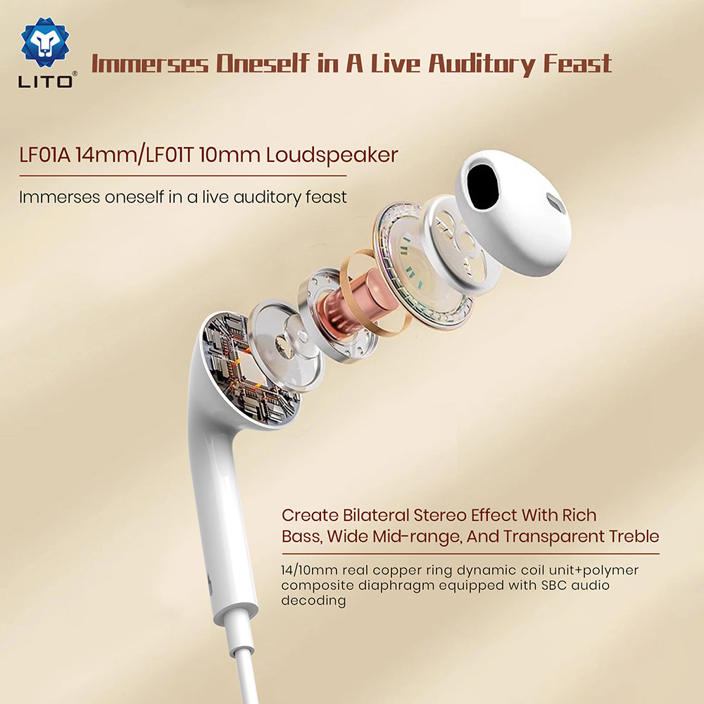 Handsfree 3.5mm Lito LF01A, Bel