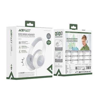 Handsfree 3,5 mm Acefast H18 Kids, siva