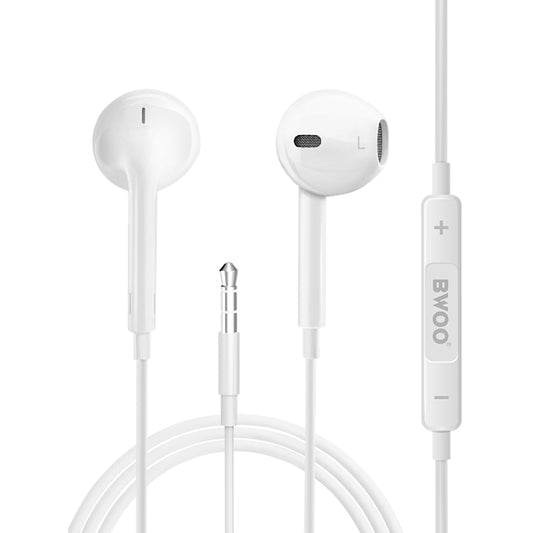 Prostoročni telefon 3,5 mm BWOO HF05, bel