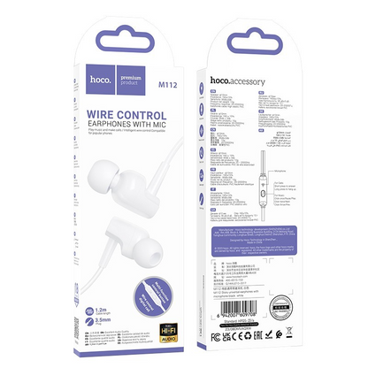 Handsfree 3.5mm HOCO M112, Bel