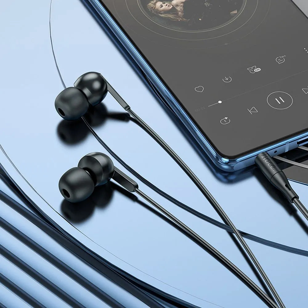 Handsfree 3.5mm HOCO M124, črn