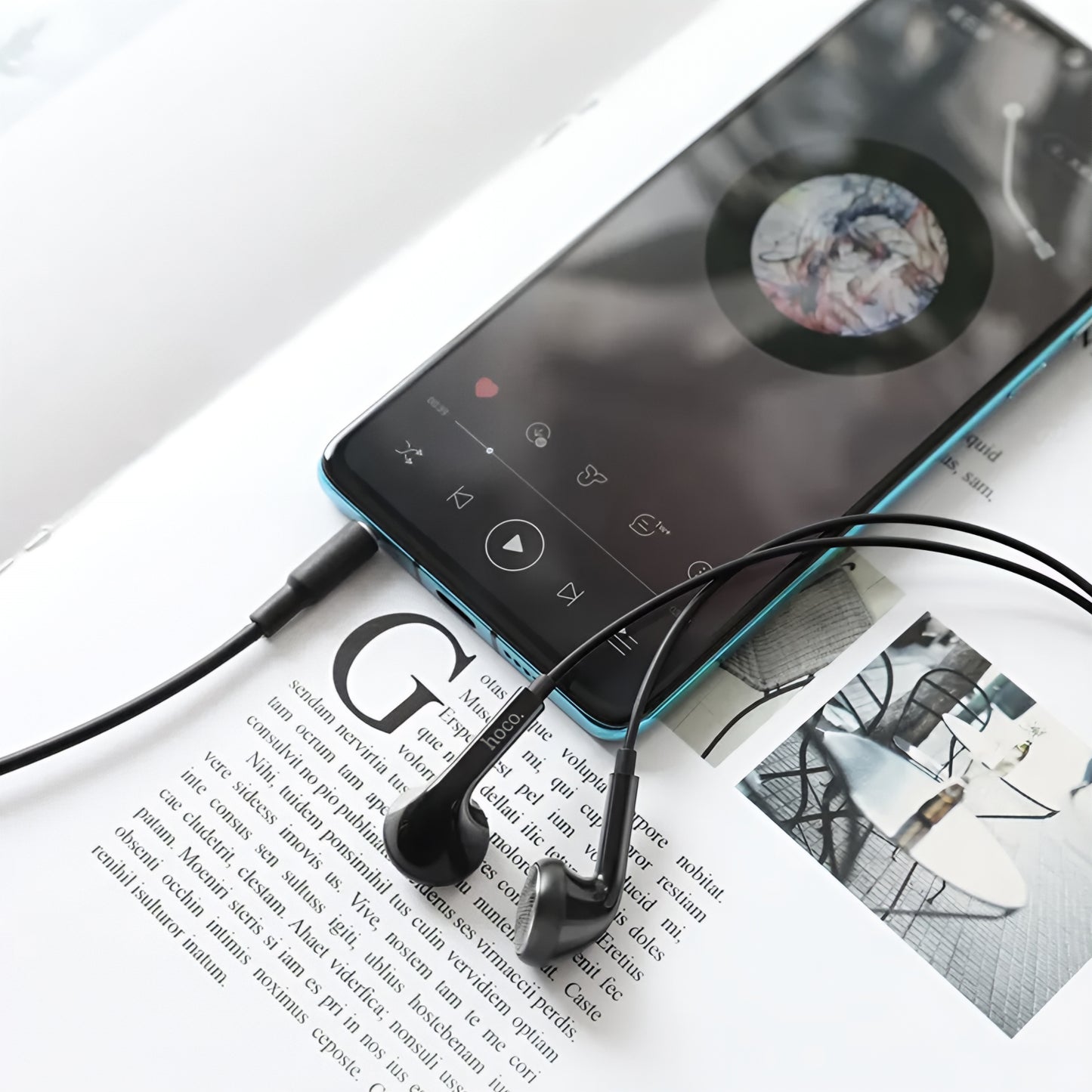 Handsfree 3.5mm HOCO M73, Black