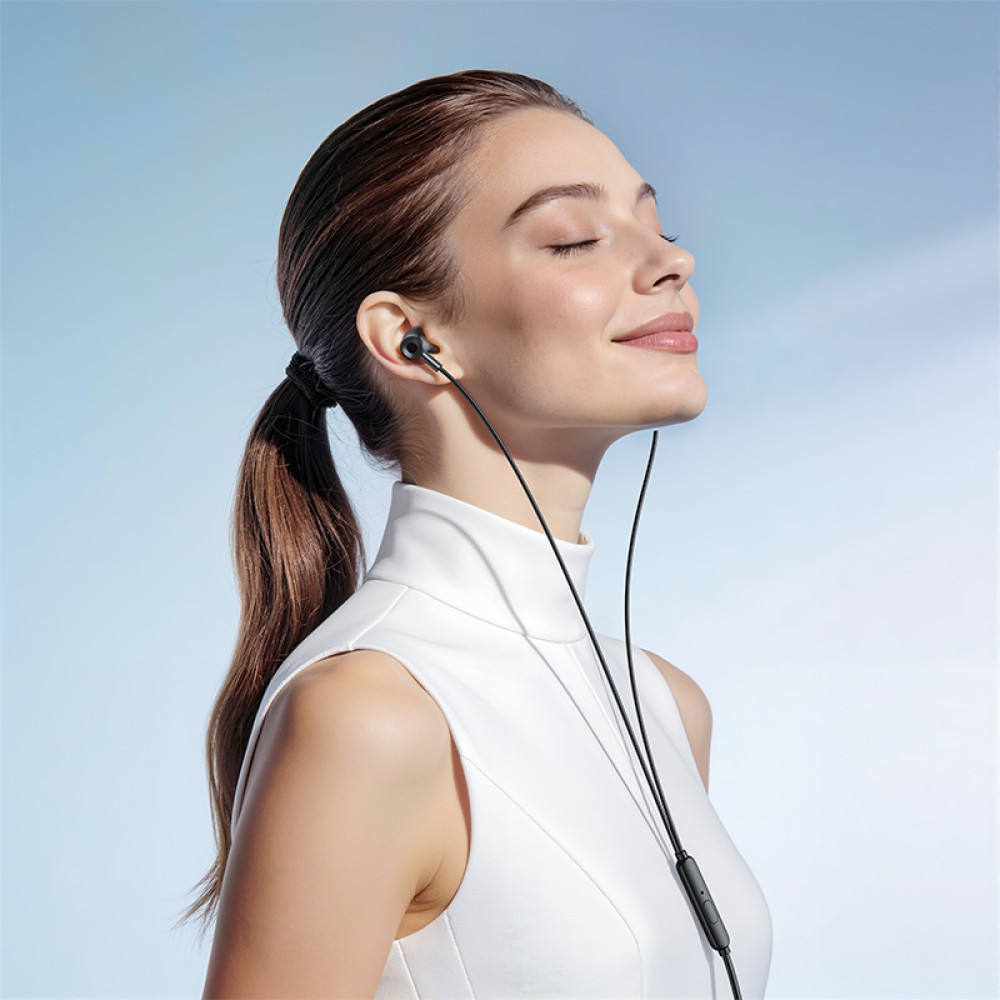 Handsfree 3,5 mm / USB-C HOCO M119A, Črna