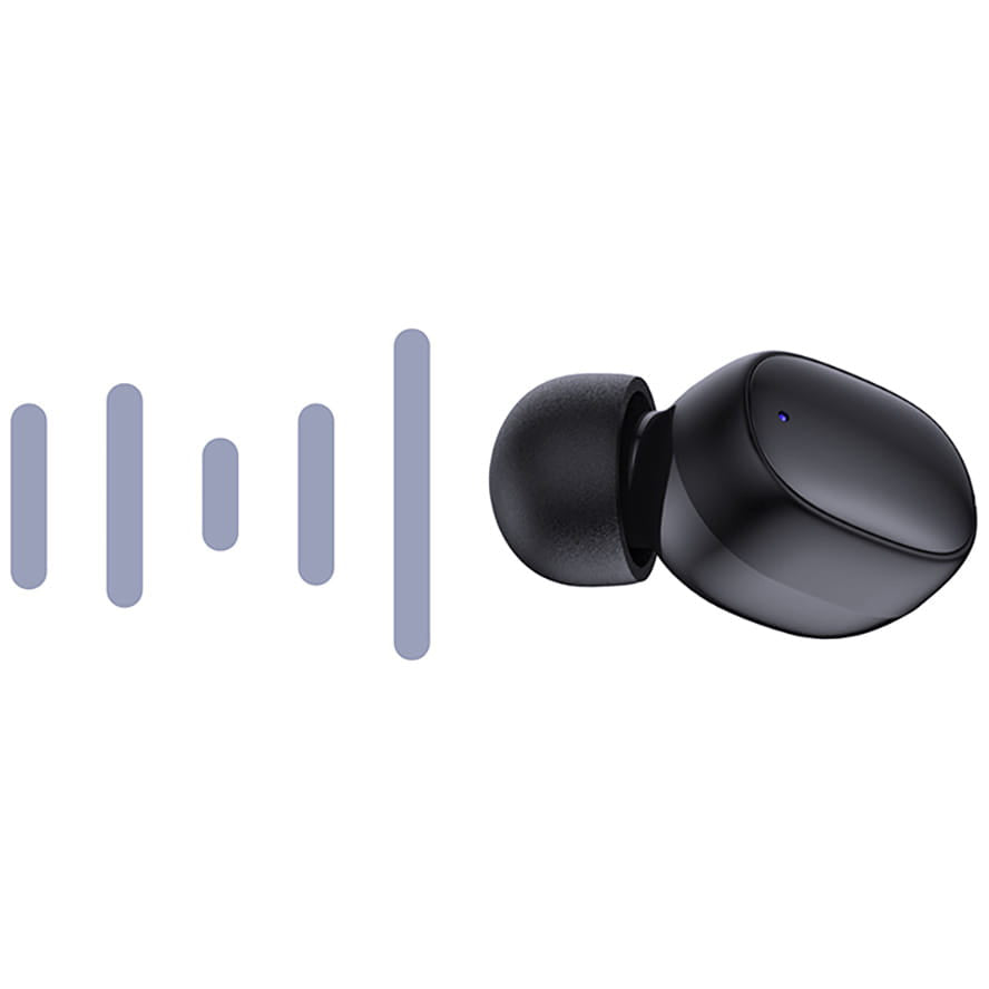 Brezžične slušalke Bluetooth 3MK FlowBuds, TWS, črne