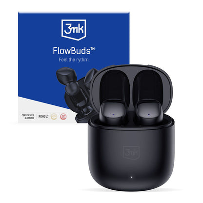 Brezžične slušalke Bluetooth 3MK FlowBuds, TWS, črne