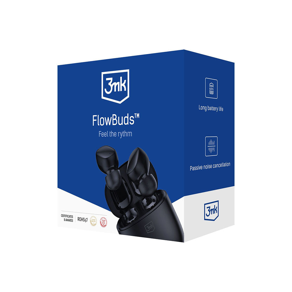 Brezžične slušalke Bluetooth 3MK FlowBuds, TWS, črne