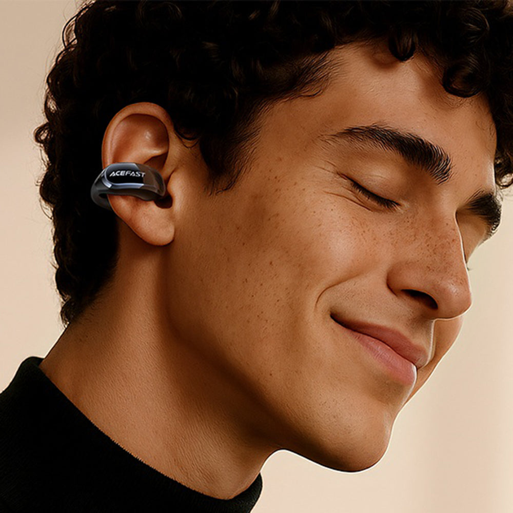 Brezžične slušalke Bluetooth Acefast Aceclip Pro, TWS, bele