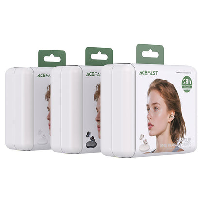 Brezžične slušalke Bluetooth Acefast Aceclip Pro, TWS, bele
