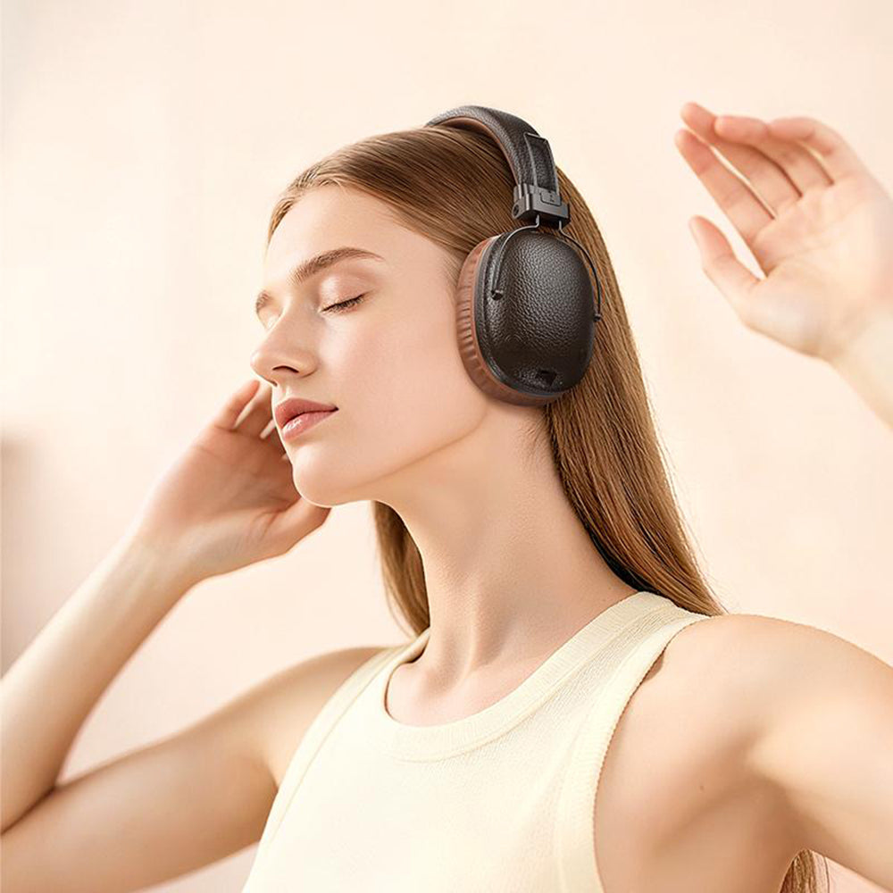 Brezžične slušalke Bluetooth Acefast BO34 Suenos, A2DP, rjave