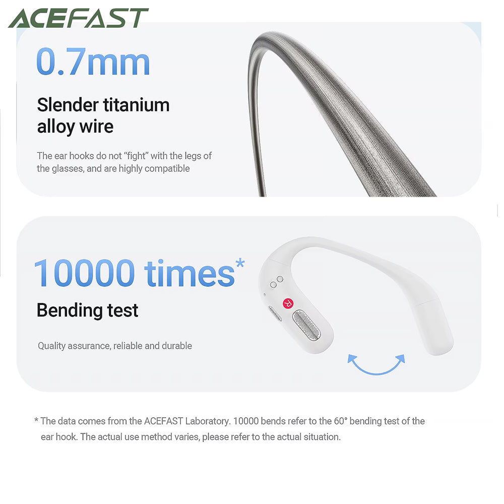 Brezžične slušalke Bluetooth Acefast FA002, TWS, bele