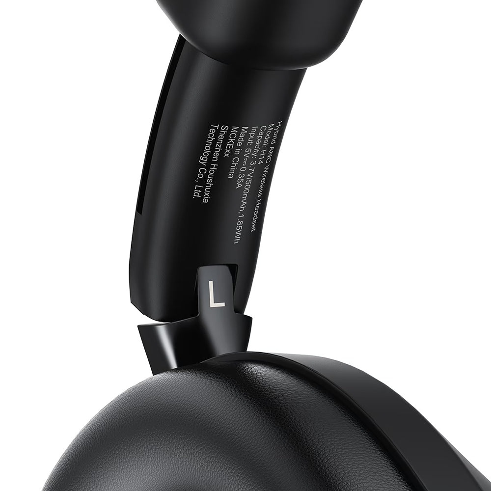 Brezžične slušalke Bluetooth Acefast H14, A2DP, ANC, črne